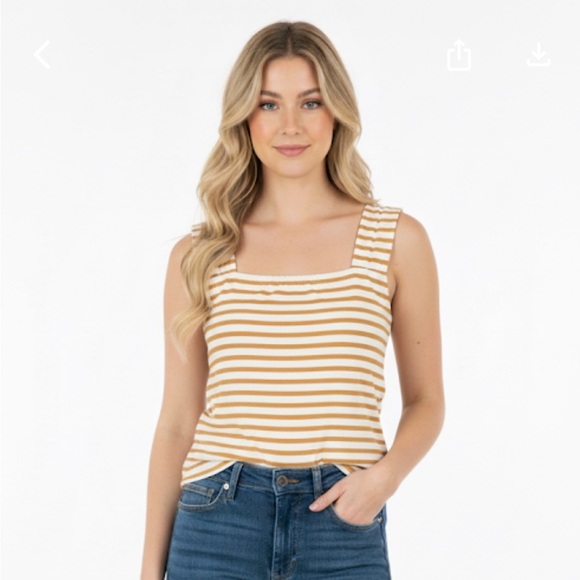 Michael Kors striped top size medium - Picture 1 of 7